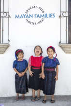 Students Outside the Preschool Nutrition Center