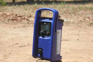 A COMACO Lifeplayer MP3 - note the COMACO sticker