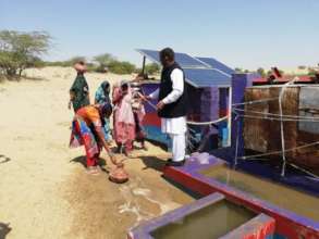 A new solar operated water well.