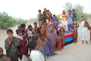 People are happy to get a well in their village