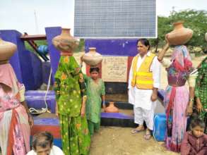A solar well donated in Thar by a family from USA