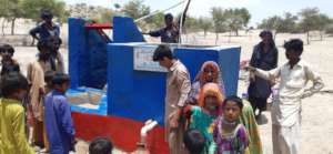 Happy to find water well at their door step.
