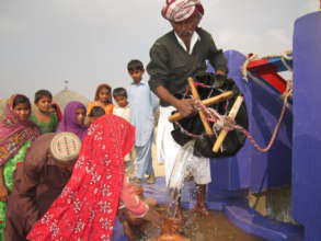 The pearl drops of precious water