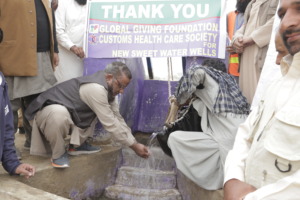 Sweet drinking water from a well in Thar