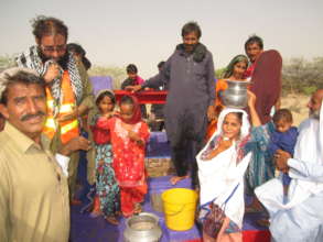 Fresh water from a new water well.