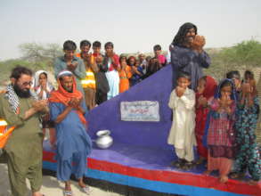 Prayers for the fresh water from the new well.