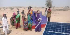 Solar operated water well