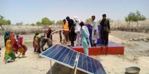 The Water Wells operated with Solar Panels