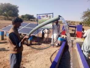 Water being extracted from New Water Well