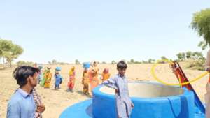 Kids Gathered around the Newly Digged Water Well