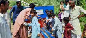 Children are Happy seeing Water among them