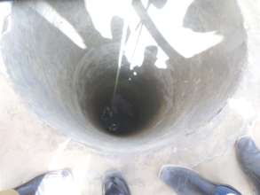 The well being dug manually