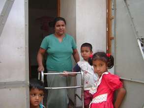 Victim and her children