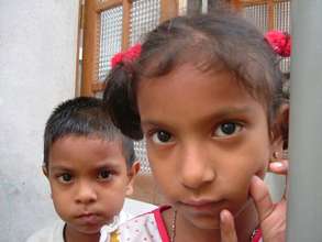 Two sponsored children