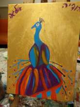 Olga's peacock, dedicated to her daughter, Hodaya