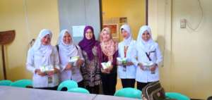 College Nursing Students with professor
