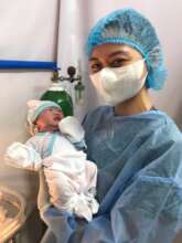 First baby delivery by new AAI Nursing Scholar