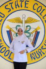Nursing student ready and prepared