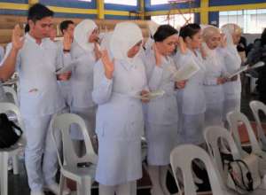 Students at Graduation