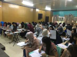 student nurses study for license exam