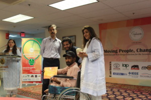Imran receiving an honorable mention for prototype