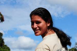 A placement recipient in Peru