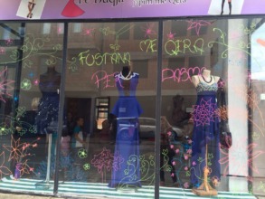 The new dress shop open for business