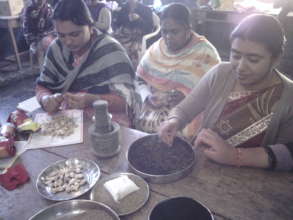 Herbal medicine preparation during the programme