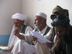 Afghan men receiving BLiSS Training