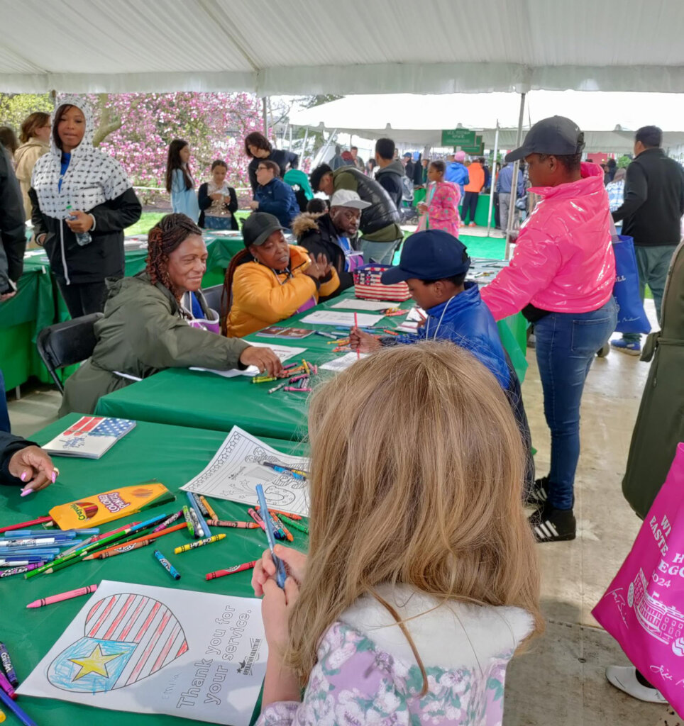Our team with children at the WH Easter Egg Roll