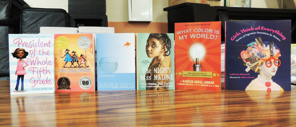 Book display at Women Summit