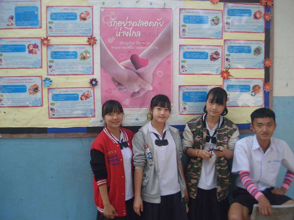Informative boards by youth leaders from Payao