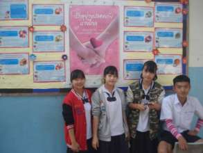 Informative boards by youth leaders from Payao