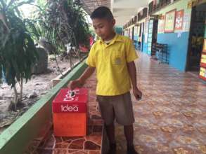 Q&A Box in school, Ubon Ratchathani