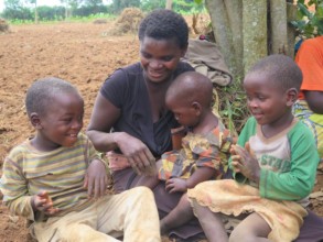 Christine and her children