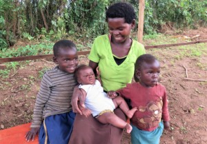 Uwiringimana and her children