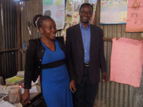 TFEDI CEO David Kimama with one of the teachers.