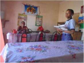 Nabbosa Serving a Customer