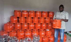 Gas Cyclinders Being Stored