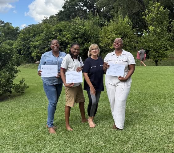 Staff attending trauma release training