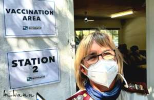 Staff ready to assist at vaccination outreach