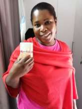 Patient receives menstrual cup at clinic