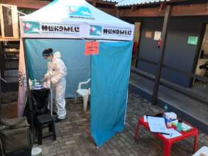 COVID testing at Hlokomela Clinic