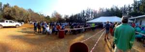 Hundreds eagerly wait to receive COVID vaccine