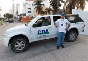Jhon, our team driver, with one of our CDA trucks