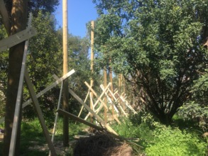 The Foundation for the Remaining Vervet Enclosures