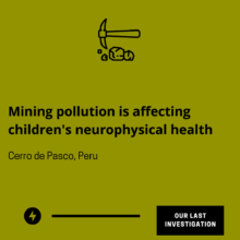 Pollution' effects in Cerro de Pasco