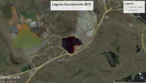 Quiulacocha lake - Excelsior waste mining disposal