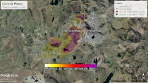 The dispersion model of the dust contamination