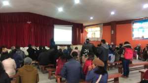The presentation of the study to the population